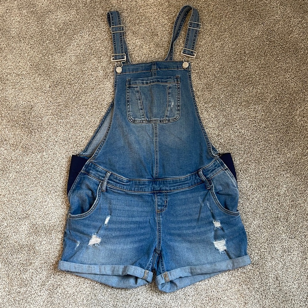 Maternity Overall Shorts